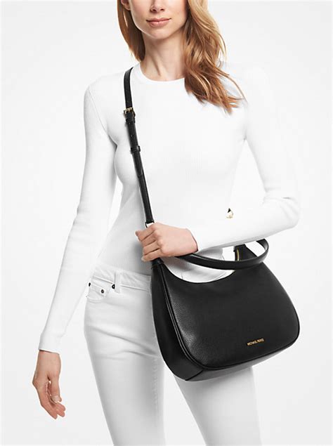 michael kors grand large pebbled leather shoulder bag|mercer extra small pebbled leather.